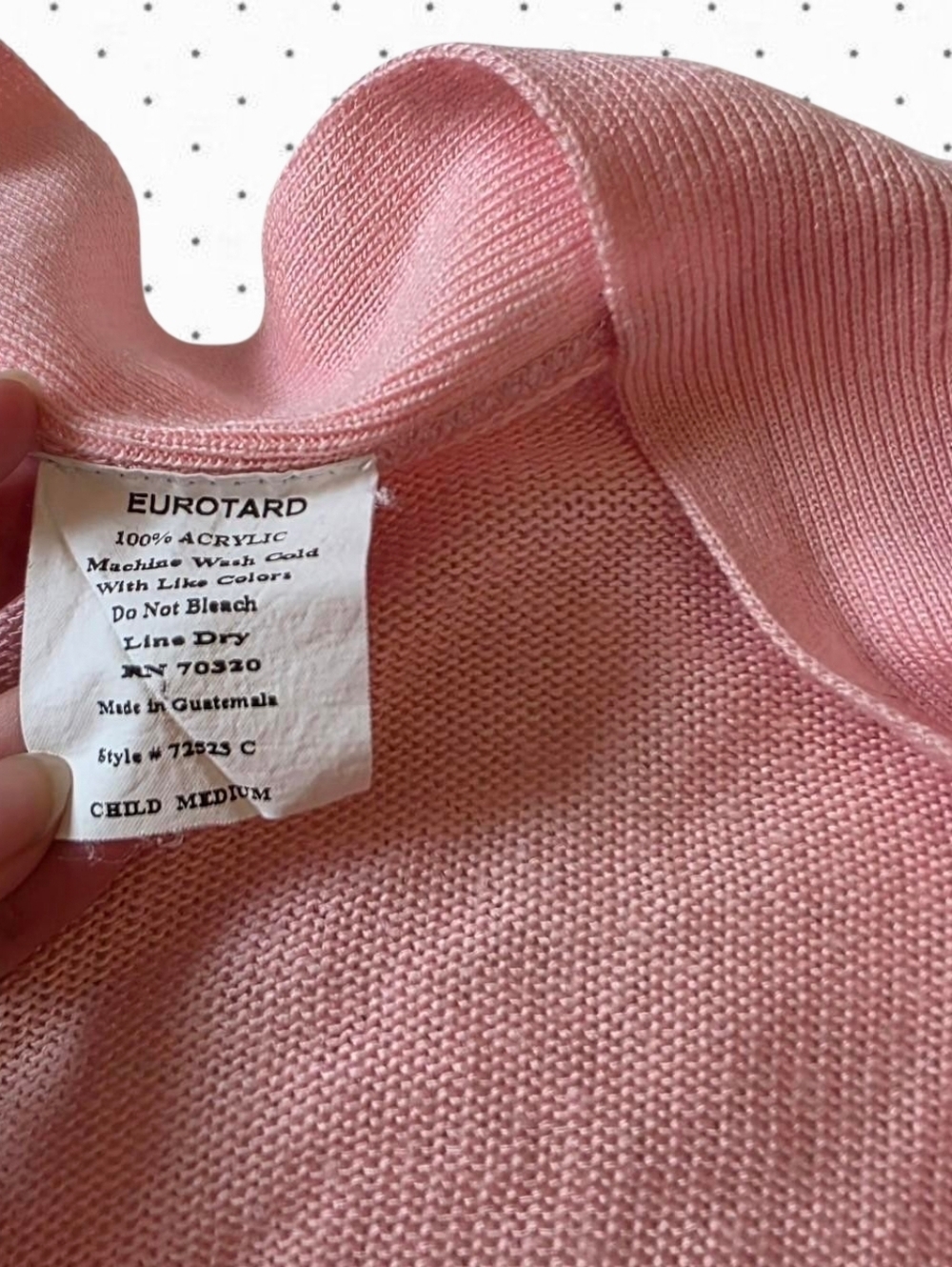 Eurotard pink ballerina wrap top - Picture 5 of 5